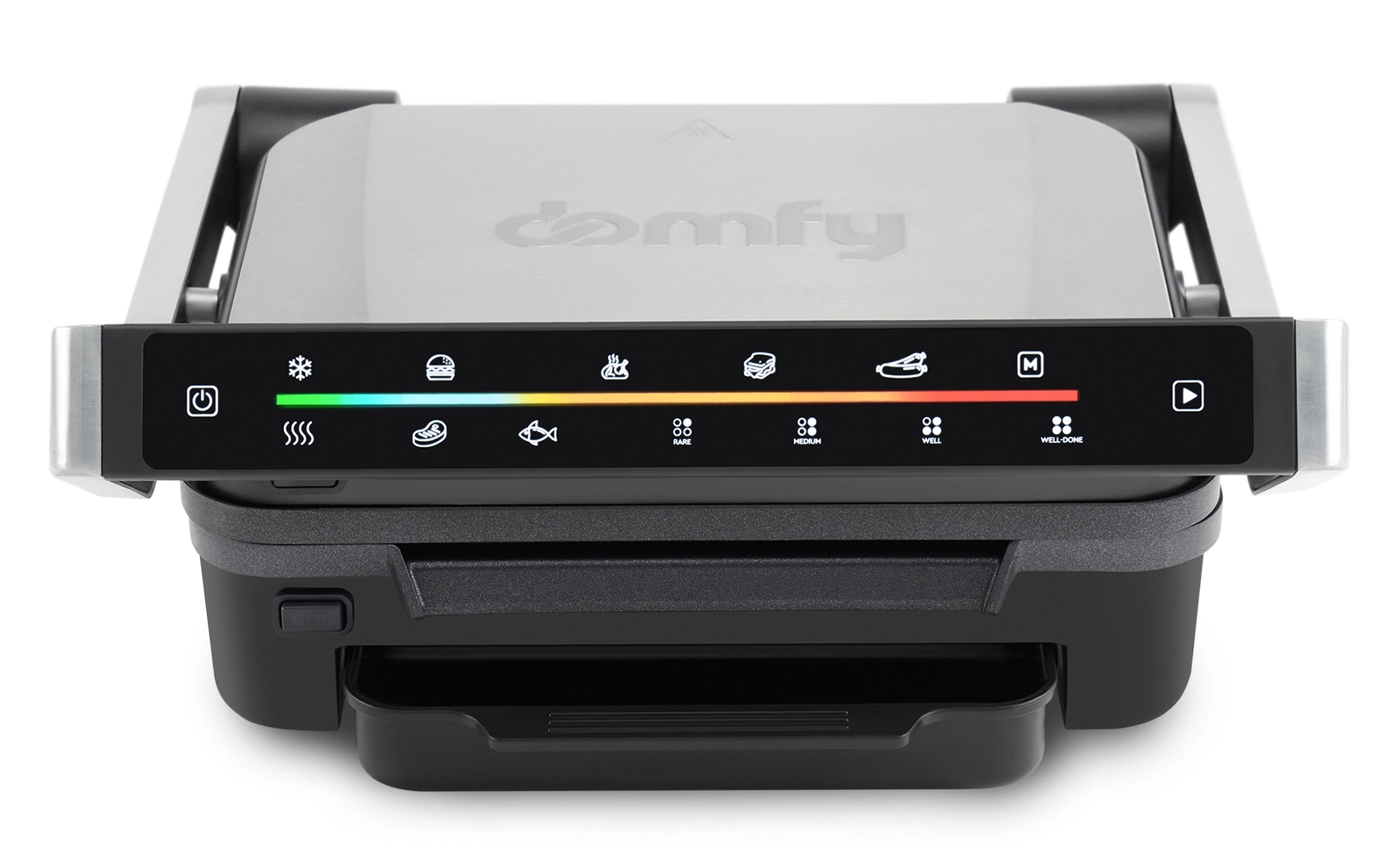 Электрогриль Domfy Metal DSM-EG703 серебристый/черный