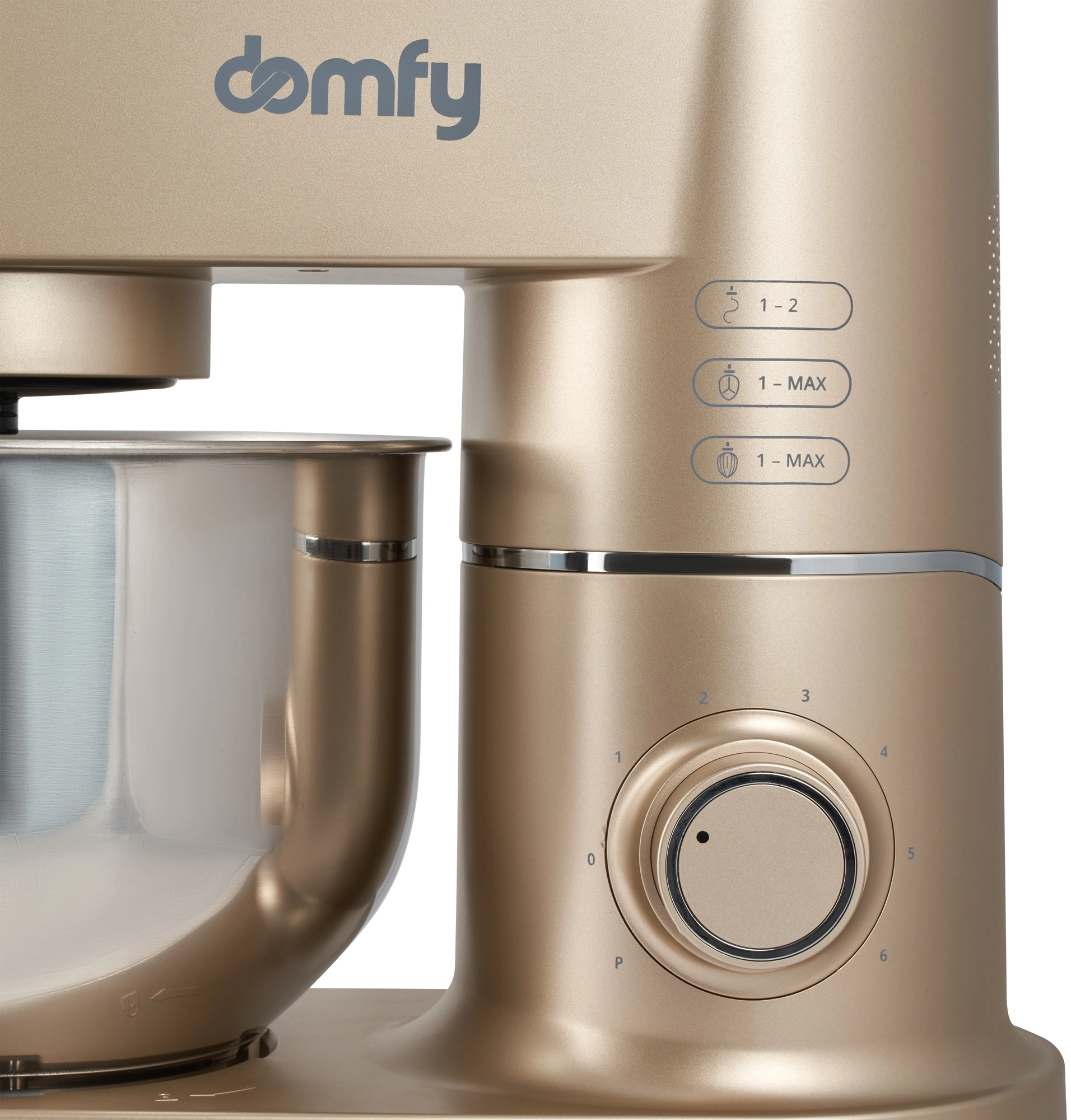 Миксер планетарный Domfy DSC-KM301 золотистый