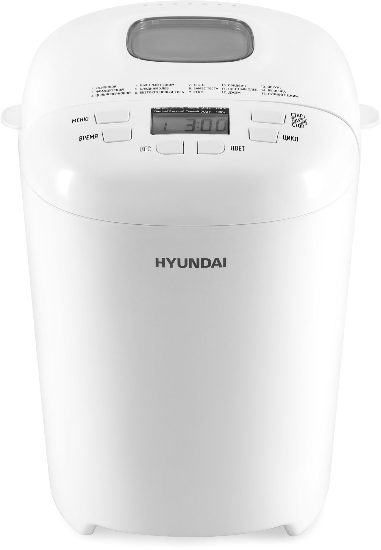 Хлебопечь Hyundai HYBM-M0714 белый