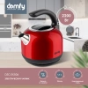Чайник электрический Domfy DSC-EK506 красный/черный, металл