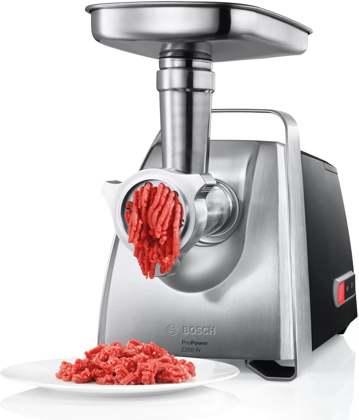 Мясорубка Bosch MFW68640 серебристый/черный
