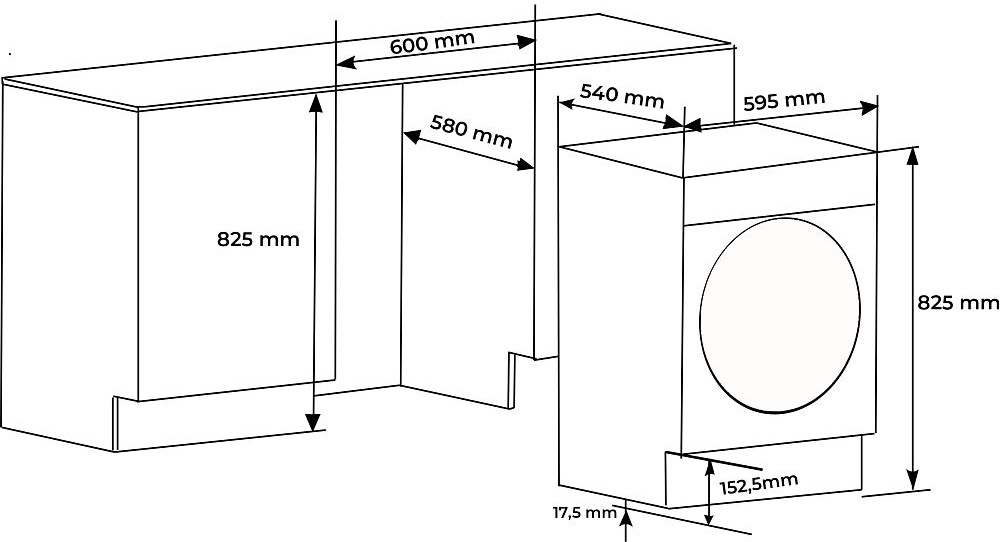 Стиральная машина HomsAir WMB1486WH белый (ка-00013273)
