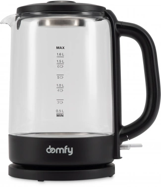 Чайник электрический Domfy DSB-EK304 черный, стекло