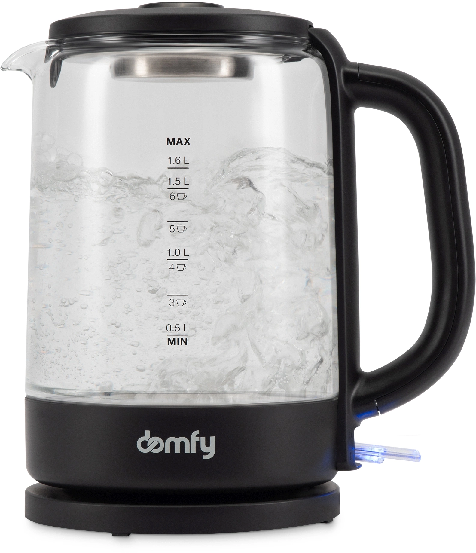 Чайник электрический Domfy DSB-EK304 черный, стекло