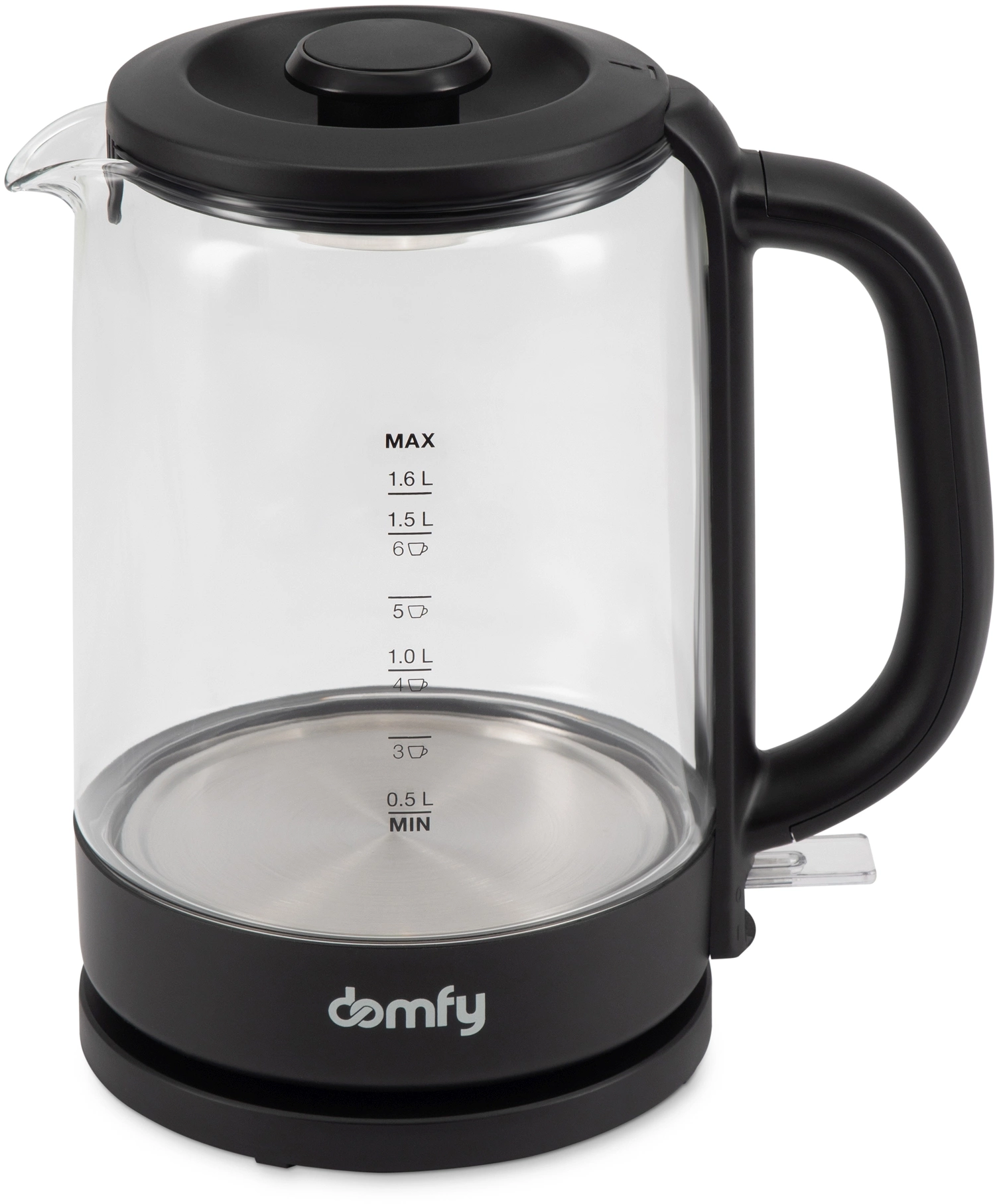 Чайник электрический Domfy DSB-EK304 черный, стекло