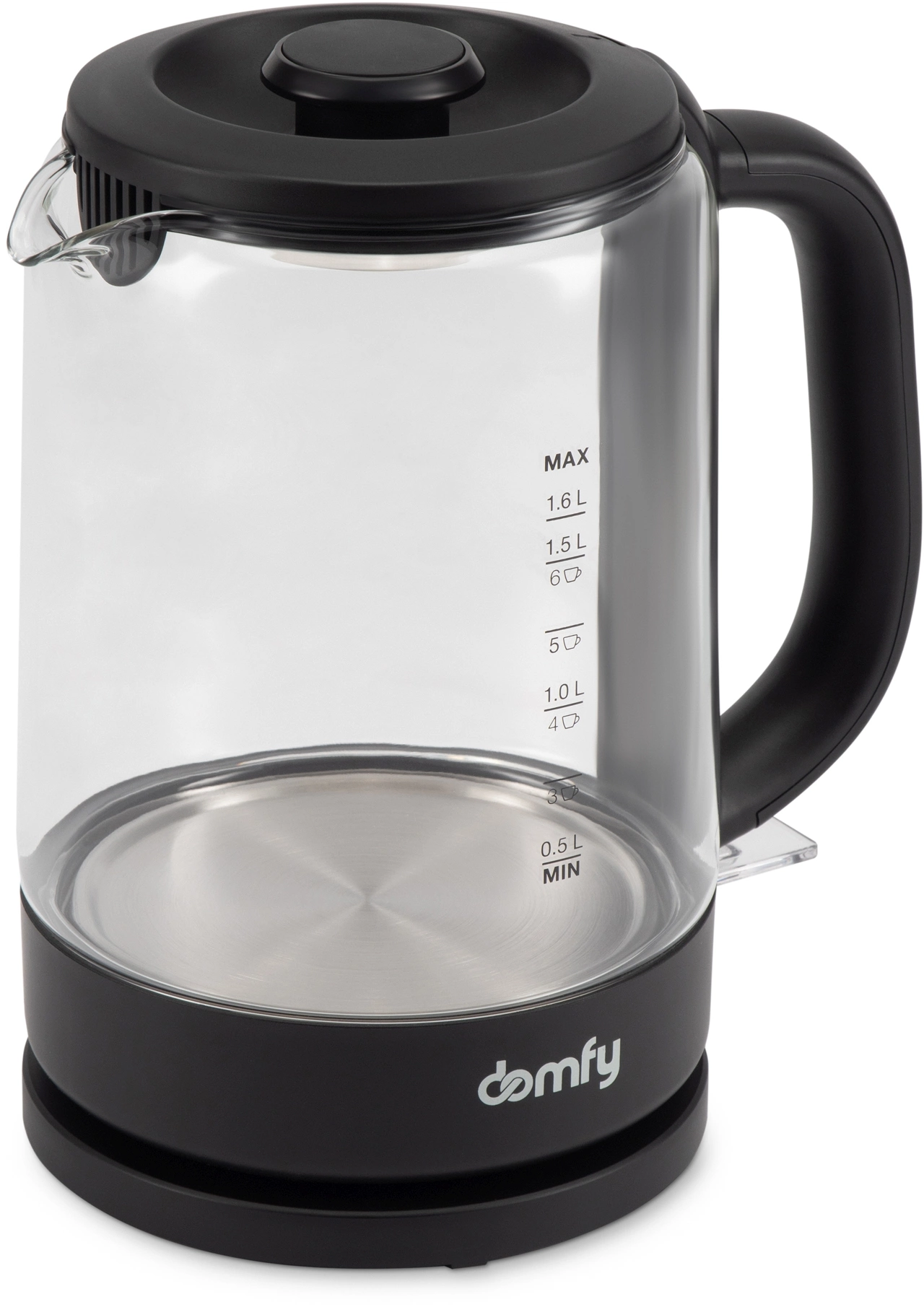 Чайник электрический Domfy DSB-EK304 черный, стекло