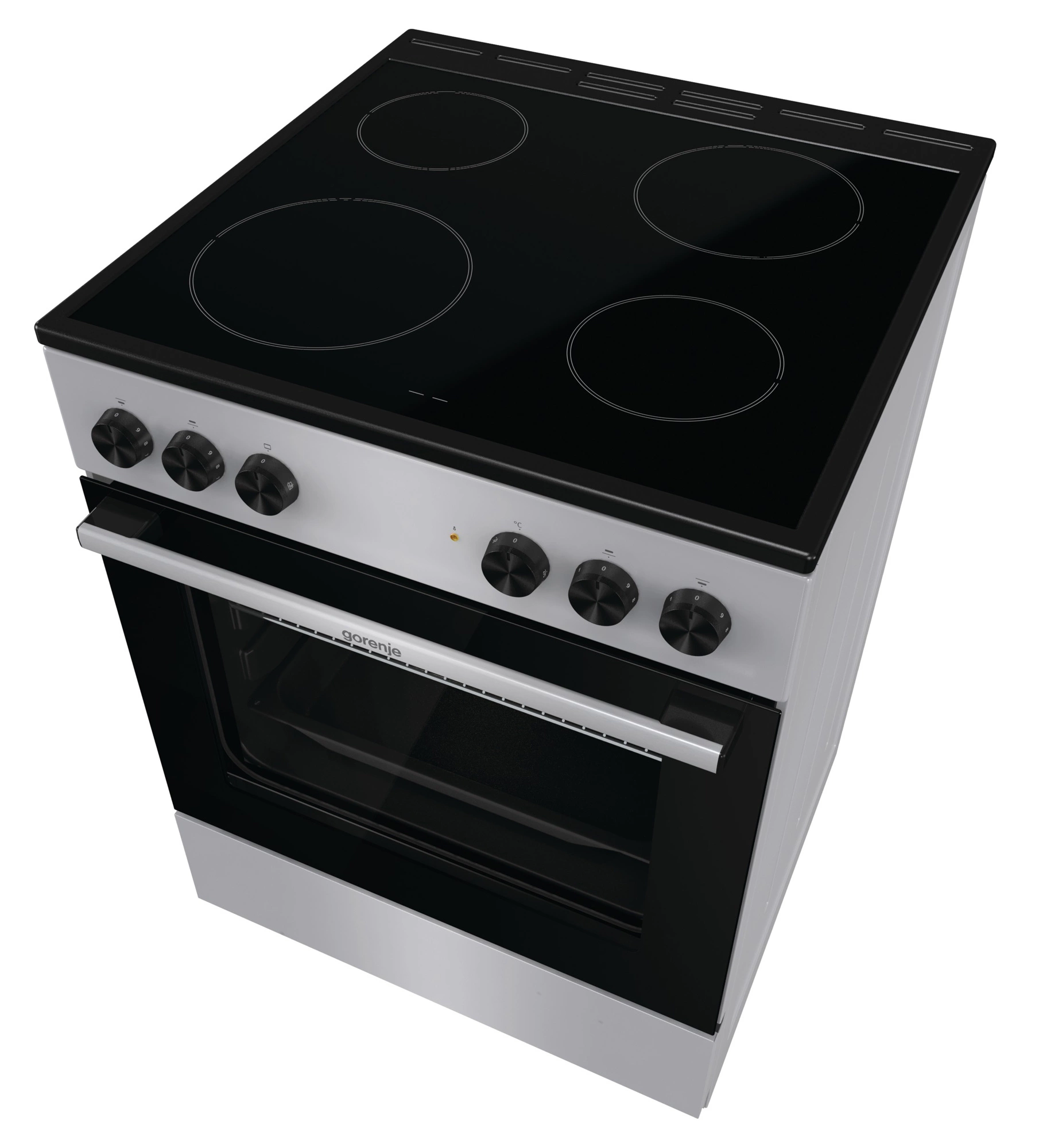 Плита электрическая Gorenje GEC6A11SG, стеклокерамика, серый