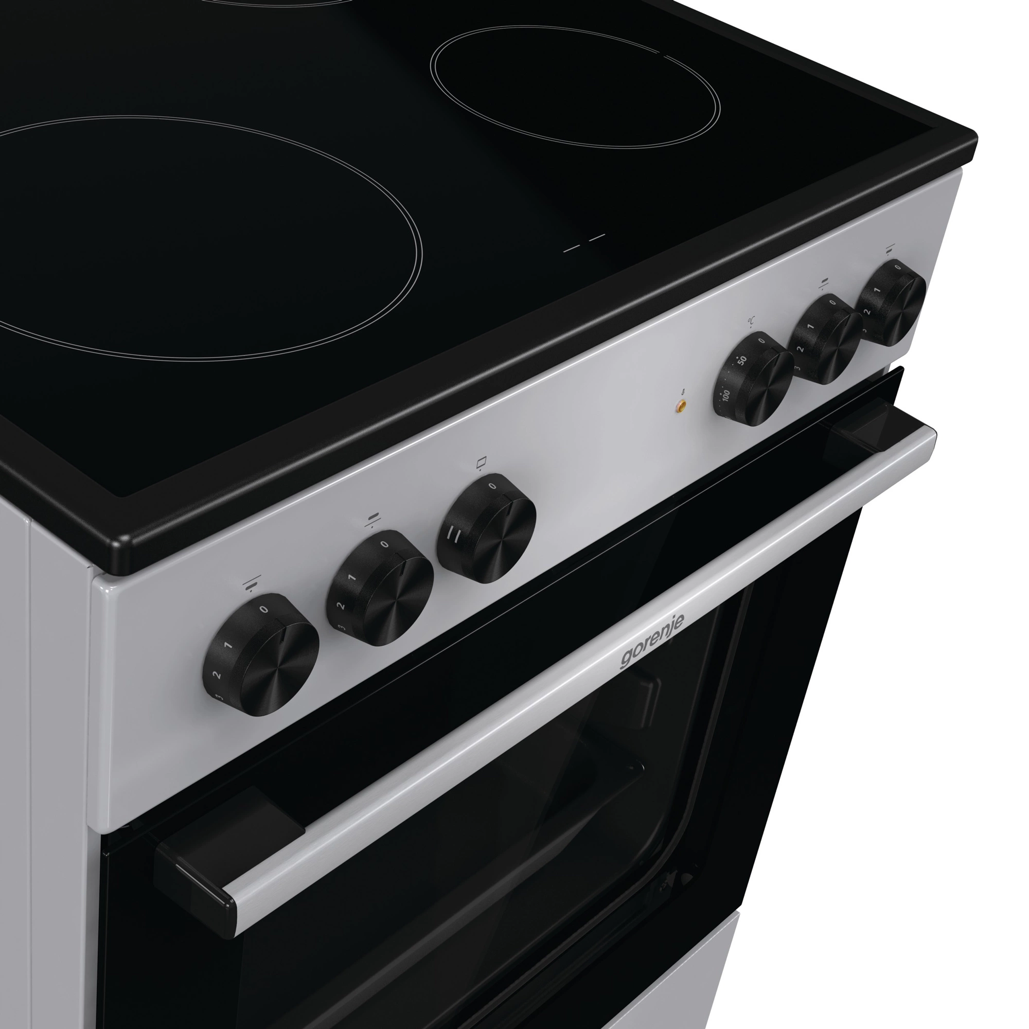 Плита электрическая Gorenje GEC6A11SG, стеклокерамика, серый
