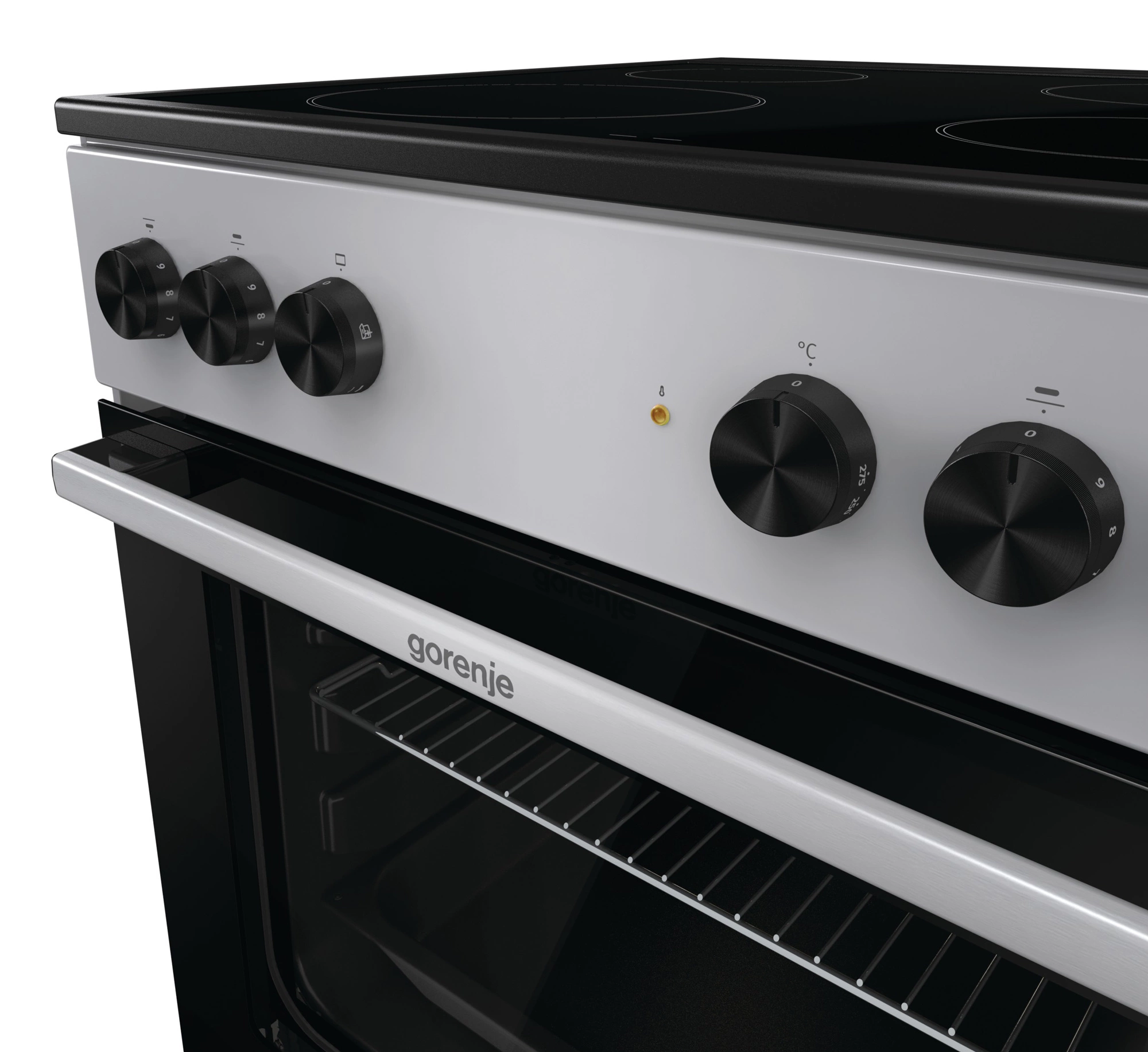 Плита электрическая Gorenje GEC6A11SG, стеклокерамика, серый