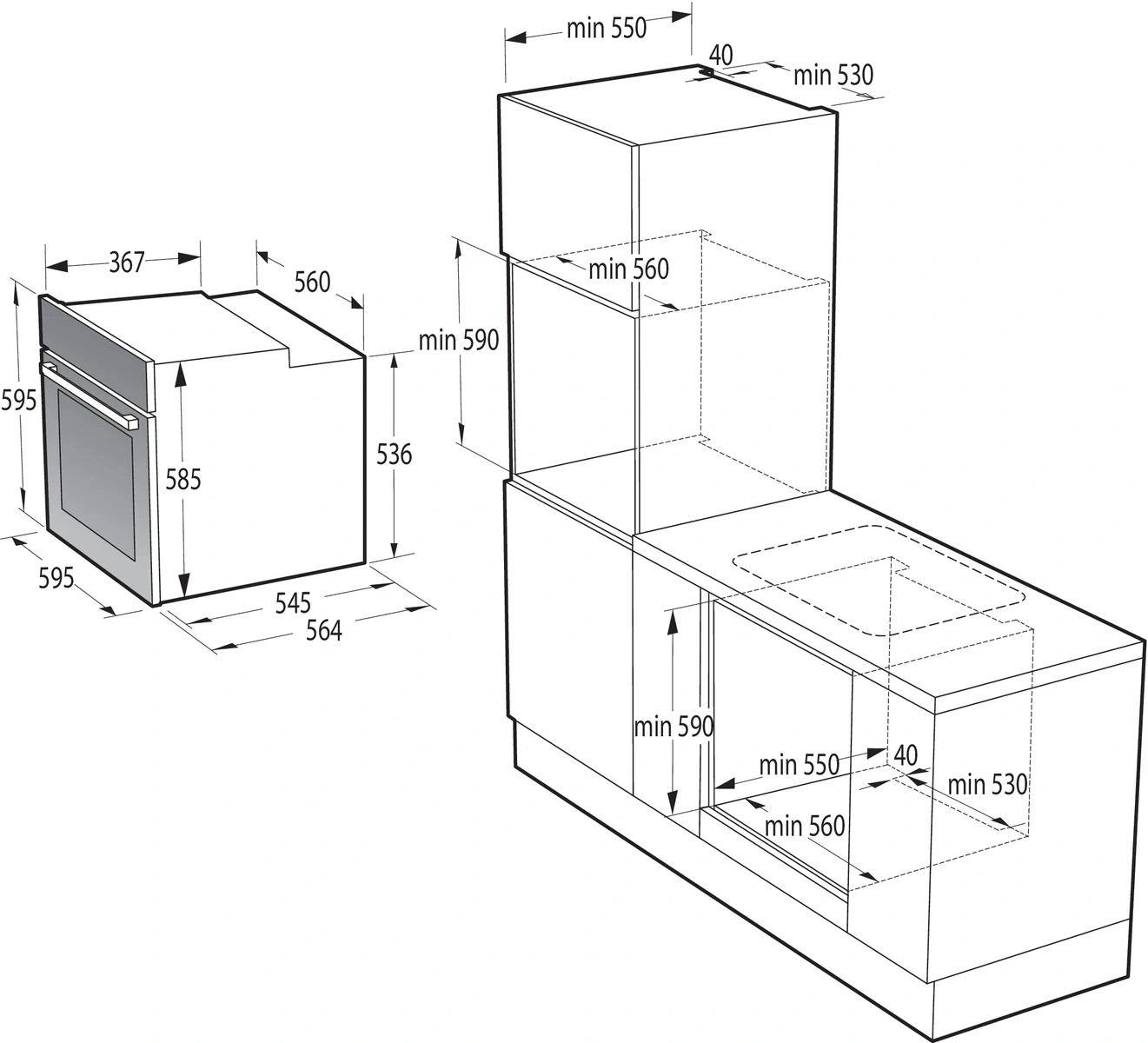 Духовой шкаф Gorenje BOS67371SYB черный