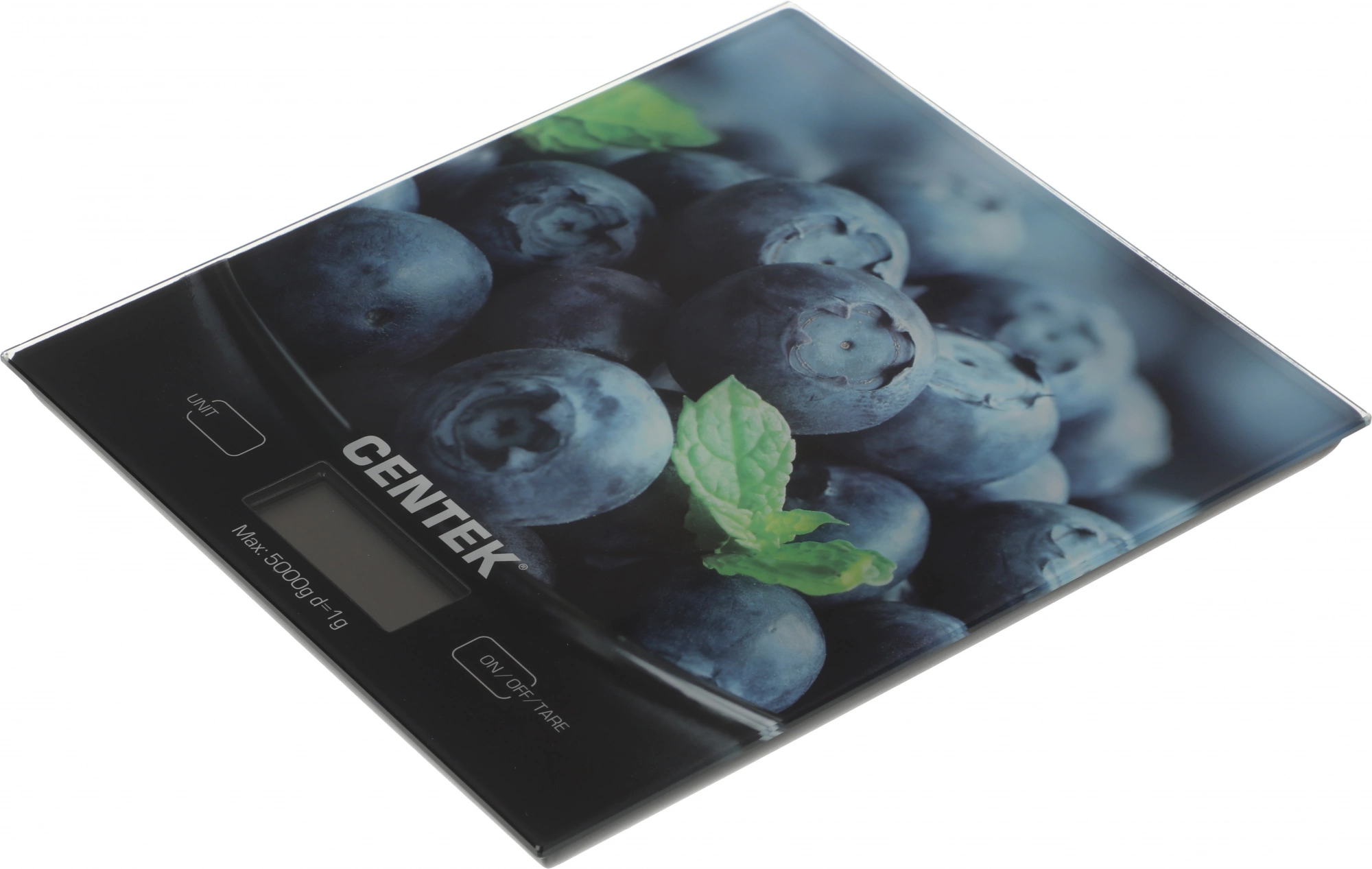 Весы кухонные Centek CT-2462 черный/голубика (ct-2462 голубика)