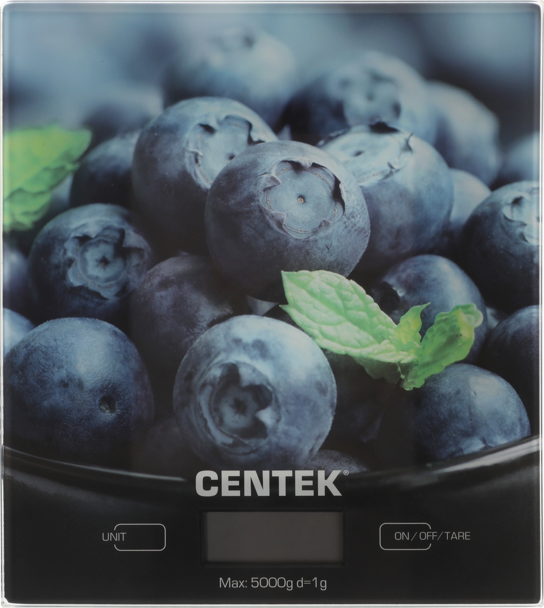 Весы кухонные Centek CT-2462 черный/голубика (ct-2462 голубика)