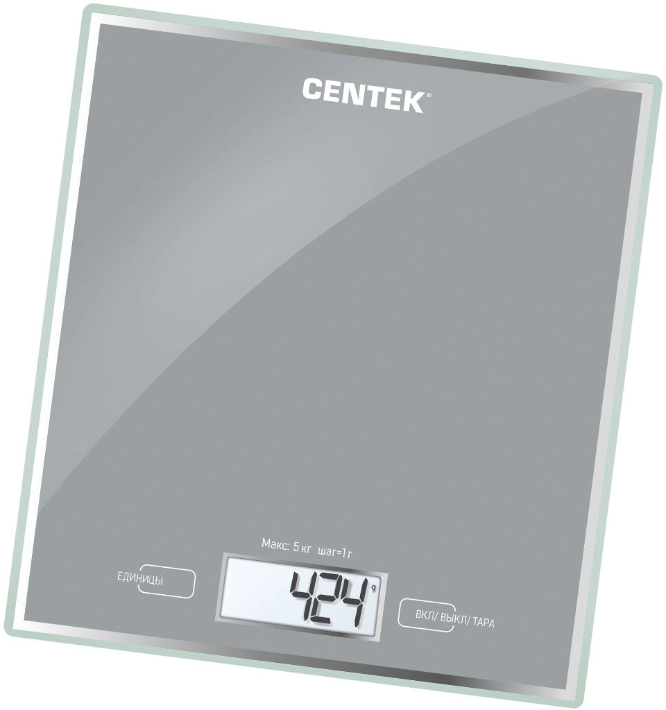 Весы кухонные Centek CT-2462 серебристый (ct-2462 silver)