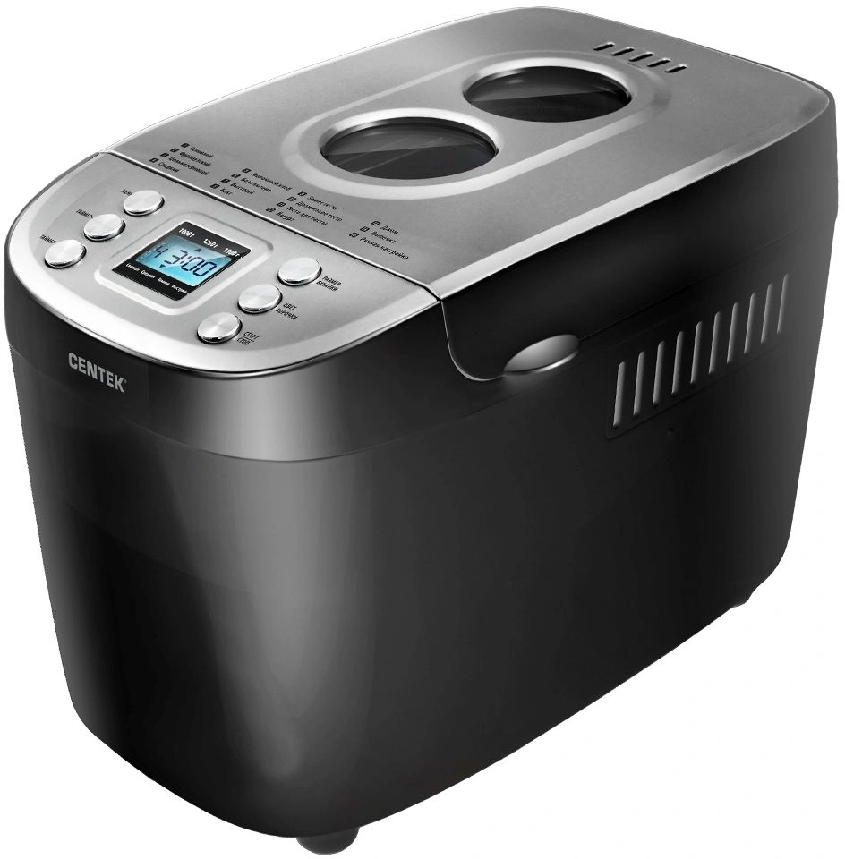 Хлебопечь Centek CT-1415 черный/серебристый (CT-1415 BLACK)