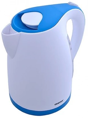 Чайник электрический Centek CT-0026 белый/синий, пластик (CT-0026 WHITE)