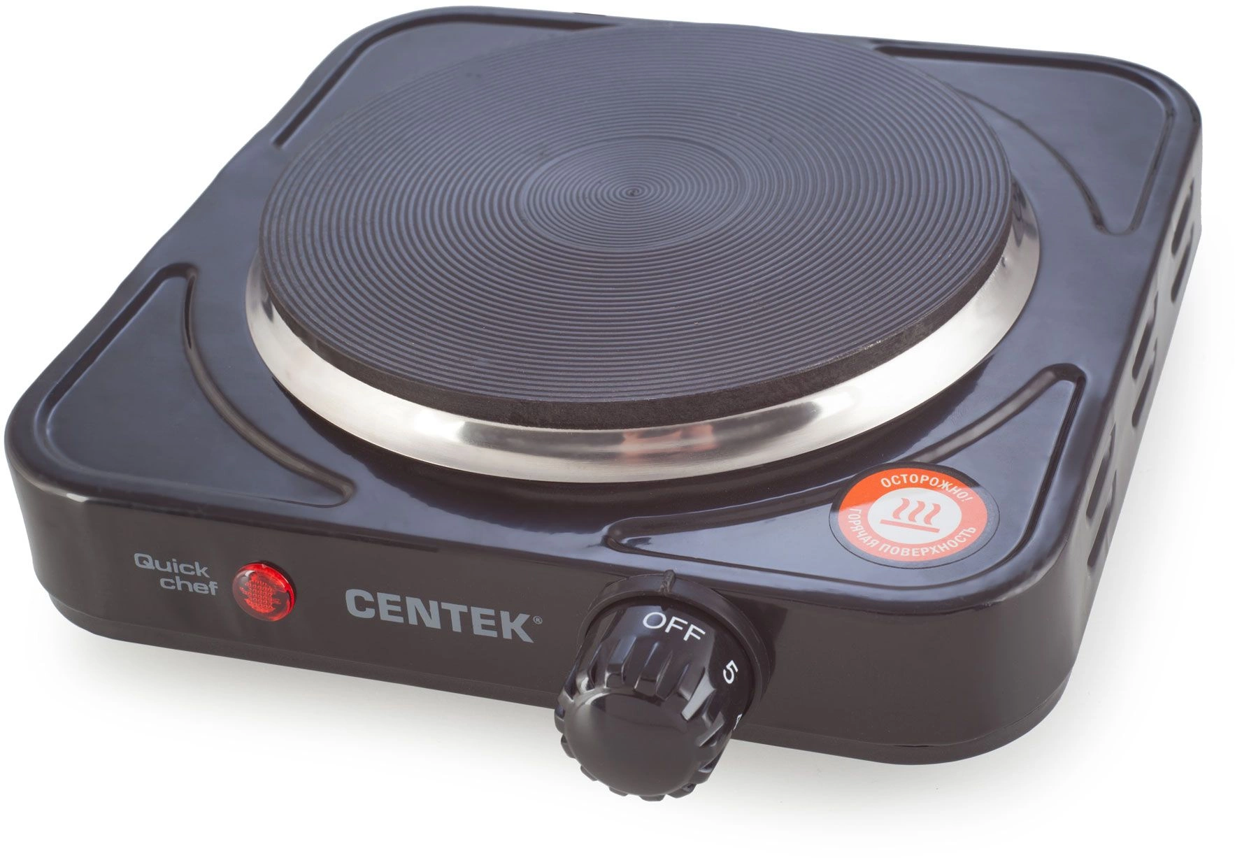 Плита Электрическая Centek CT-1506 черный (ct-1506 black)