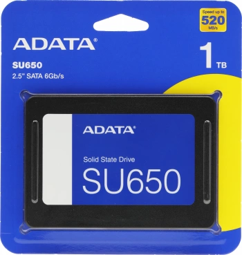 Твердотельный накопитель A-Data Ultimate SU650 1024ГБ, 2.5", SATA-III, SATA ASU650SS-1TT-R