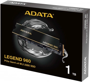 Твердотельный накопитель A-Data Legend 960 1024ГБ, M.2 2280, PCIe 4.0 x4, M.2 ALEG-960-1TCS