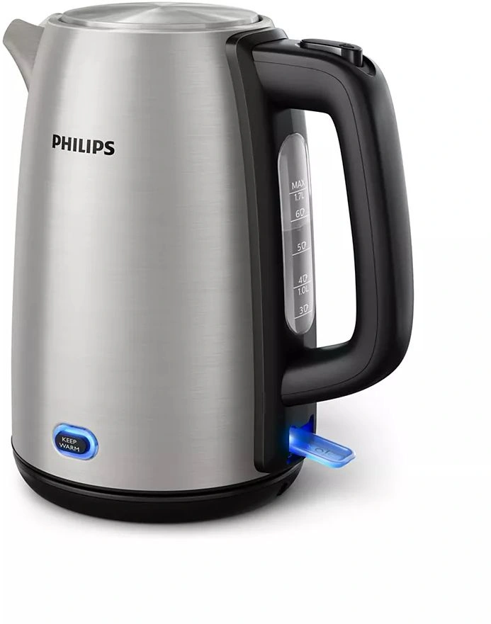 Чайник электрический Philips HD9353/90 нержавеющая сталь/черный, металл