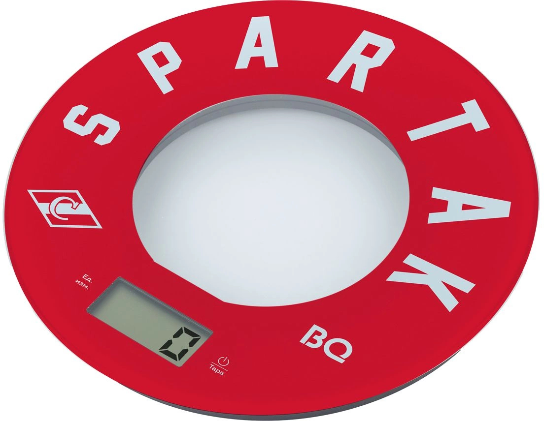 Весы кухонные BQ KS1007 Spartak красный/рисунок (86191567)