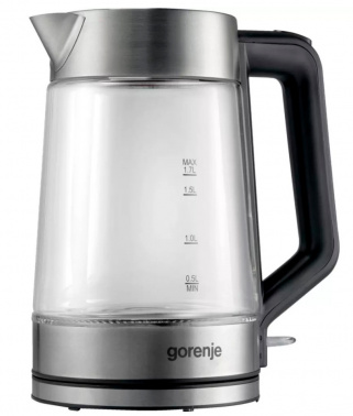 Чайник электрический Gorenje K17GED нержавеющая сталь, стекло