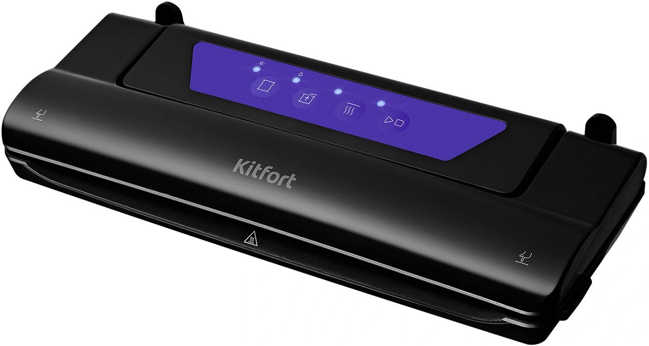 Вакуумный упаковщик Kitfort КТ-1528-1 110Вт 0.55Бар шир.пак.:28см черный/фиолетовый