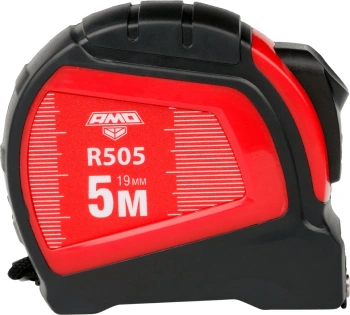 Рулетка Amo R505 строительная дл.полот.:5м шкала см красный/черный (851650)