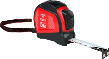 Рулетка Amo R505 строительная дл.полот.:5м шкала см красный/черный (851650)