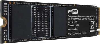 Твердотельный накопитель PC Pet 512ГБ, M.2 2280, PCIe 3.0 x4, M.2 PCPS512G3