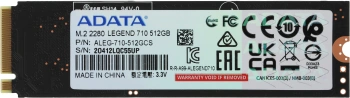 Твердотельный накопитель A-Data Legend 710 512ГБ, M.2 2280, PCIe 3.0 x4, M.2 ALEG-710-512GCS