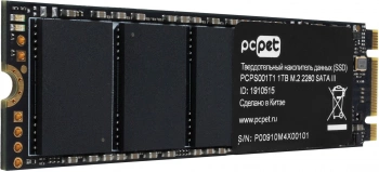 Твердотельный накопитель PC Pet 1024ГБ, M.2 2280, SATA-III, M.2 PCPS001T1