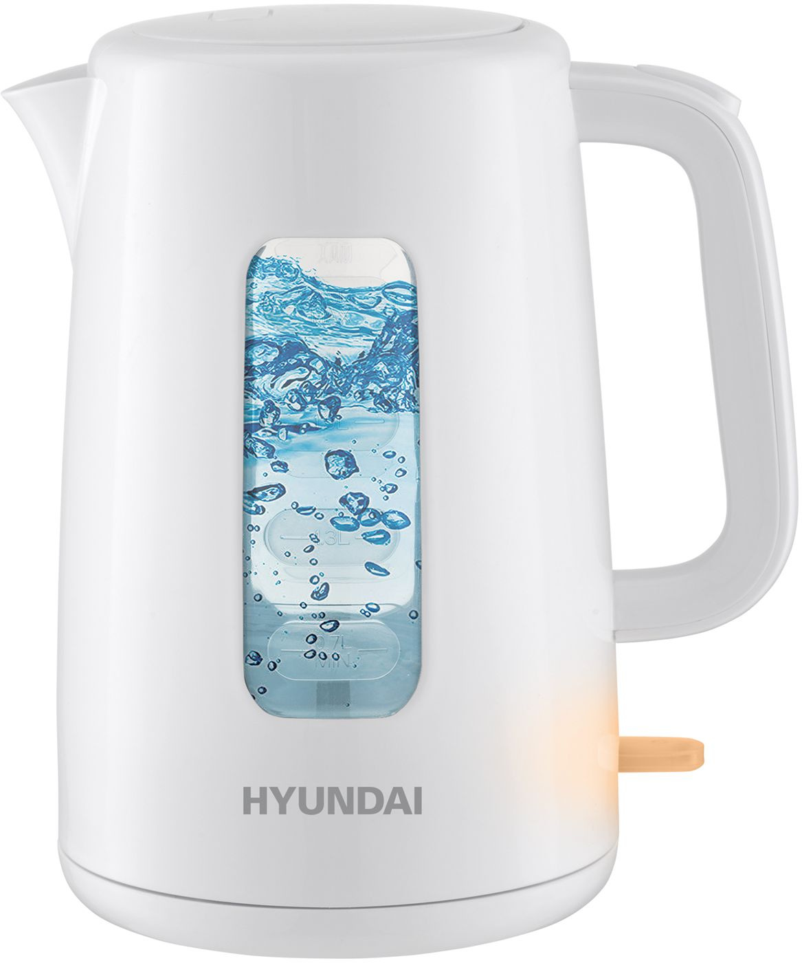 Чайник электрический Hyundai HYK-P3501 белый, пластик