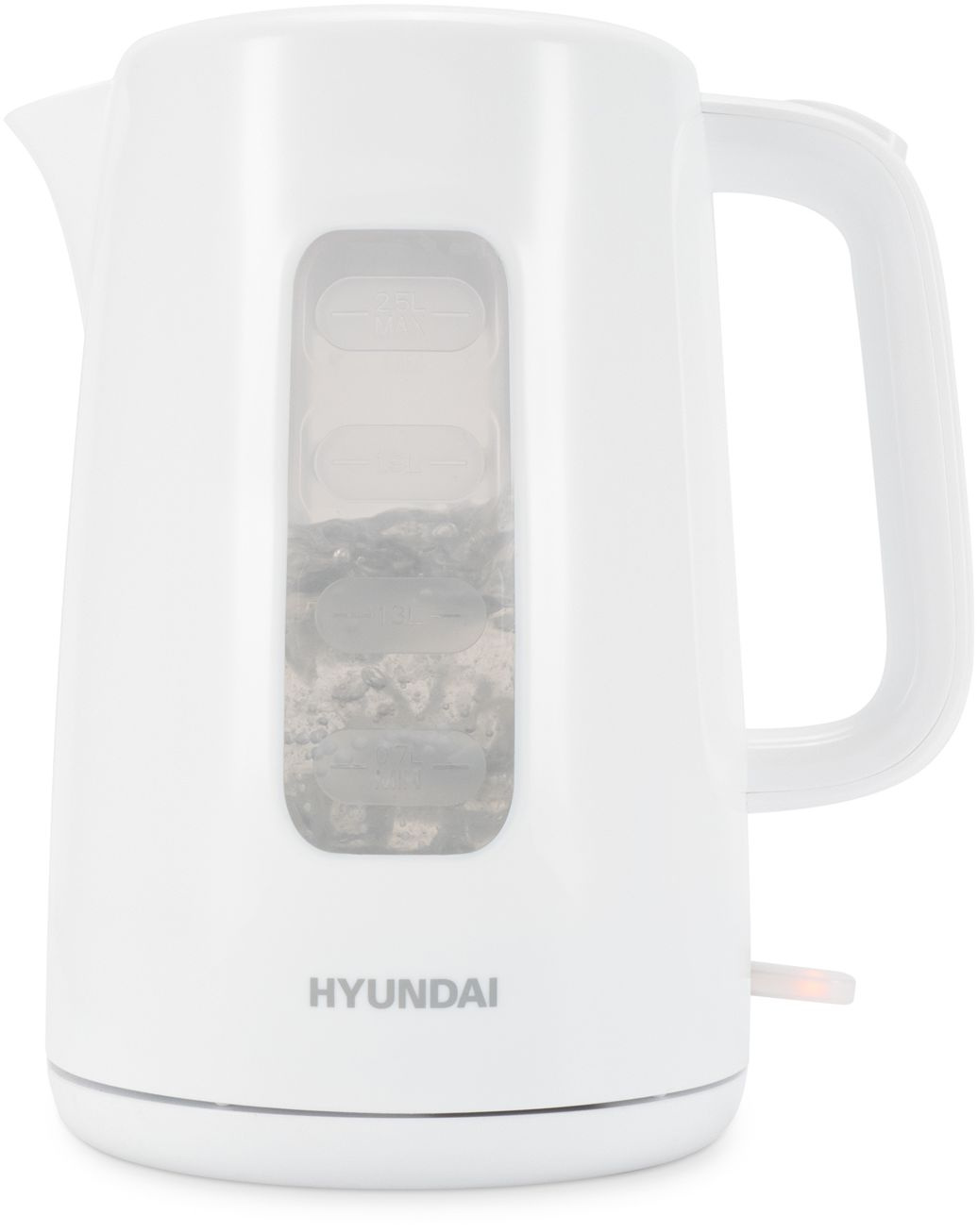 Чайник электрический Hyundai HYK-P3501 белый, пластик