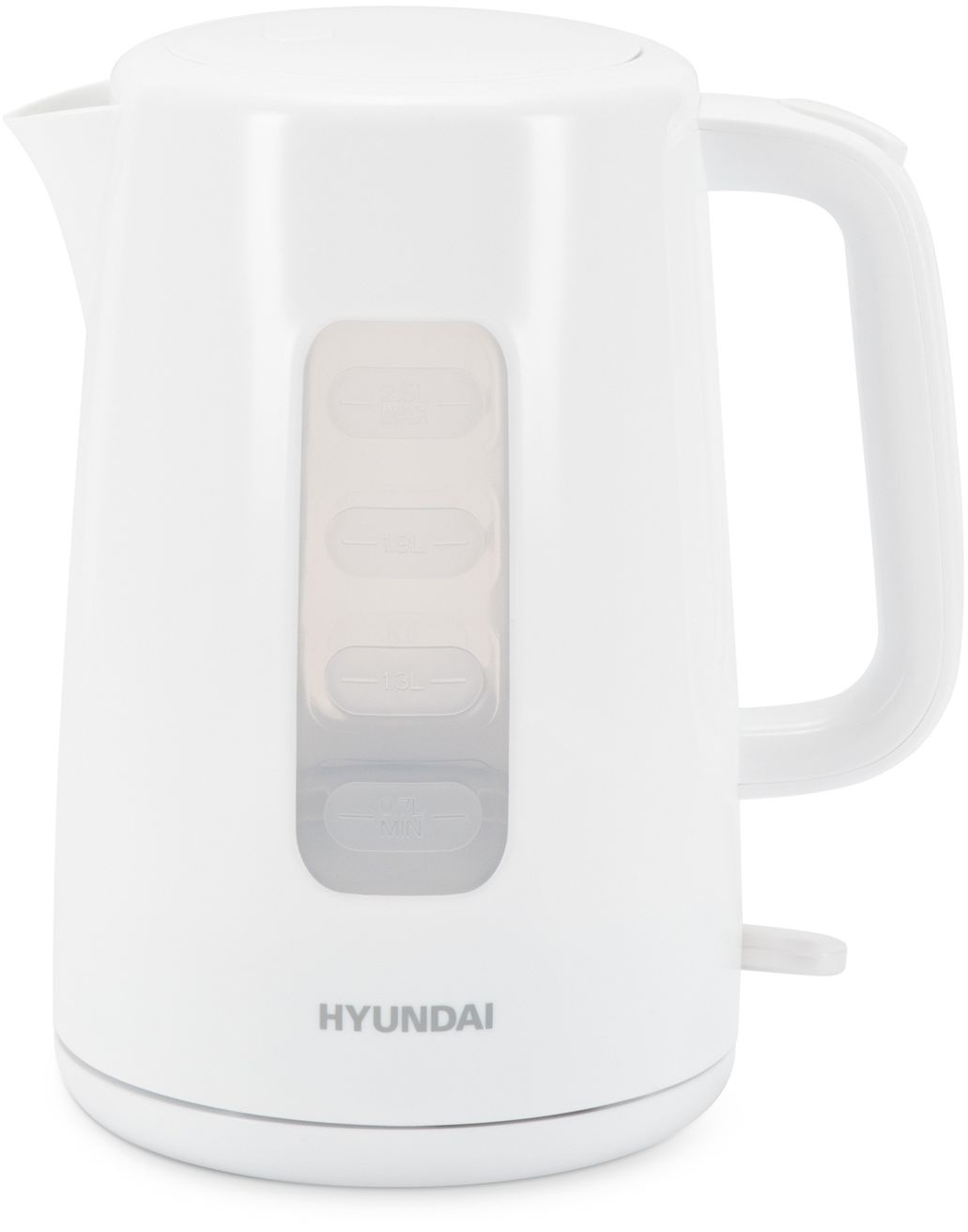 Чайник электрический Hyundai HYK-P3501 белый, пластик