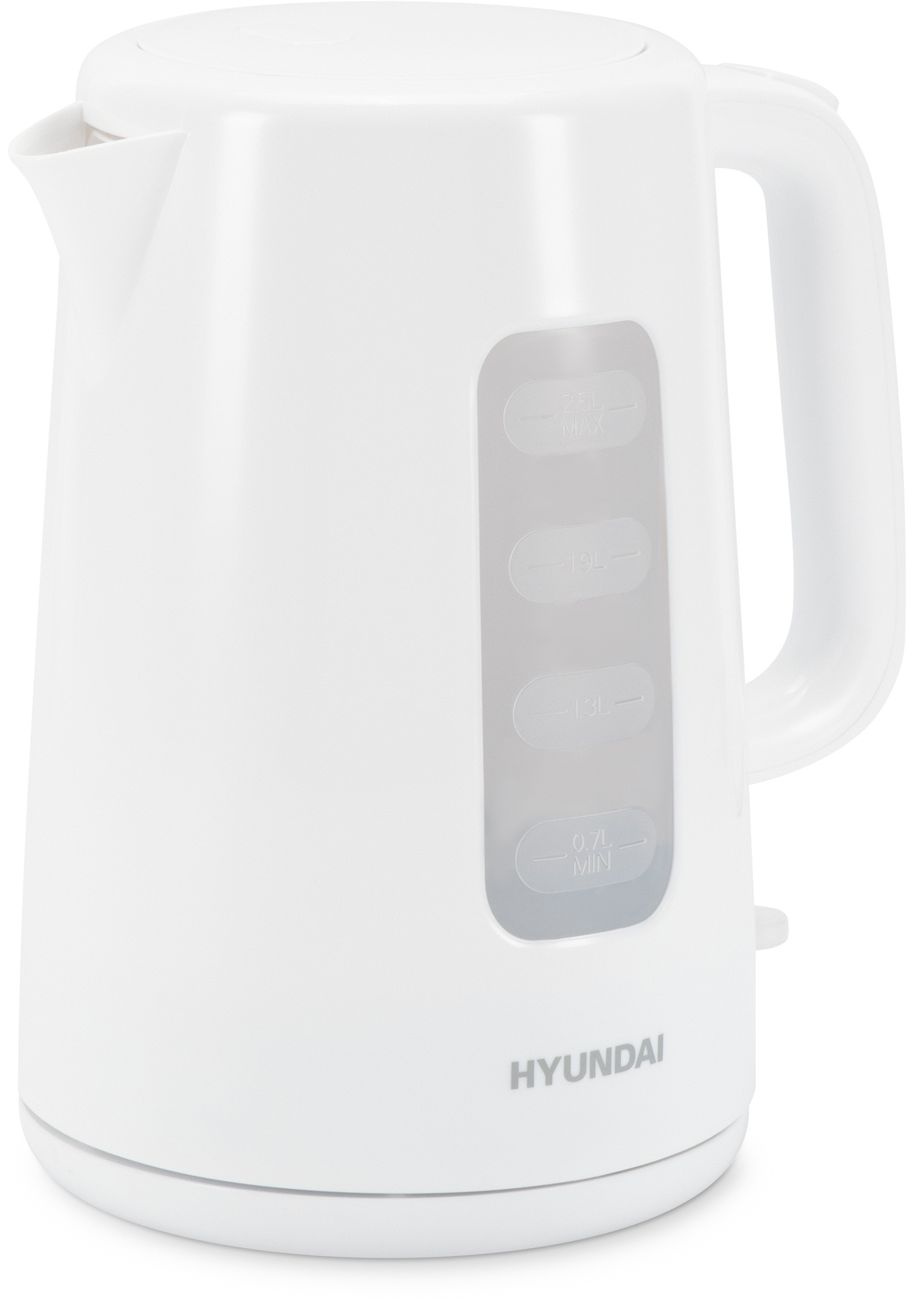 Чайник электрический Hyundai HYK-P3501 белый, пластик
