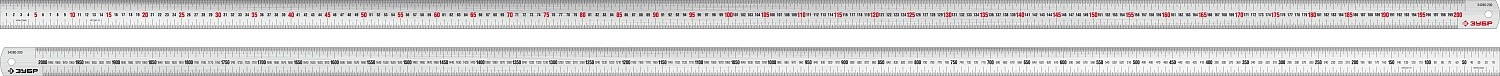 Линейка Зубр 34280-200 измерительная дл.200см