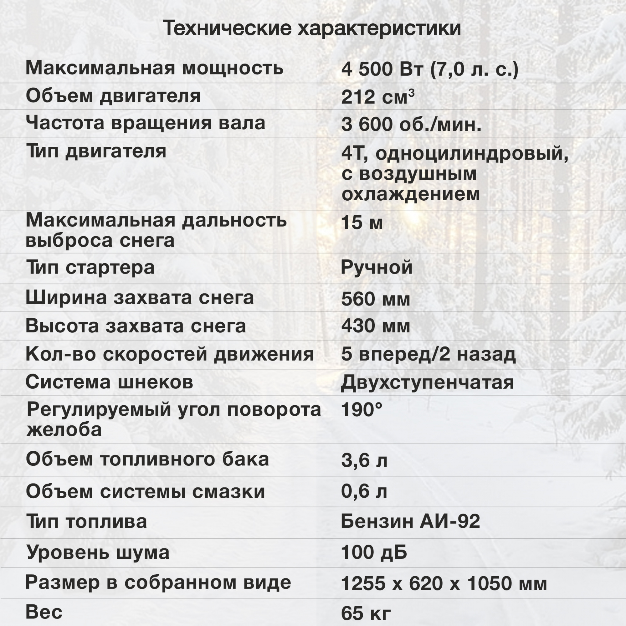 Снегоуборщик Starwind GST-4356L