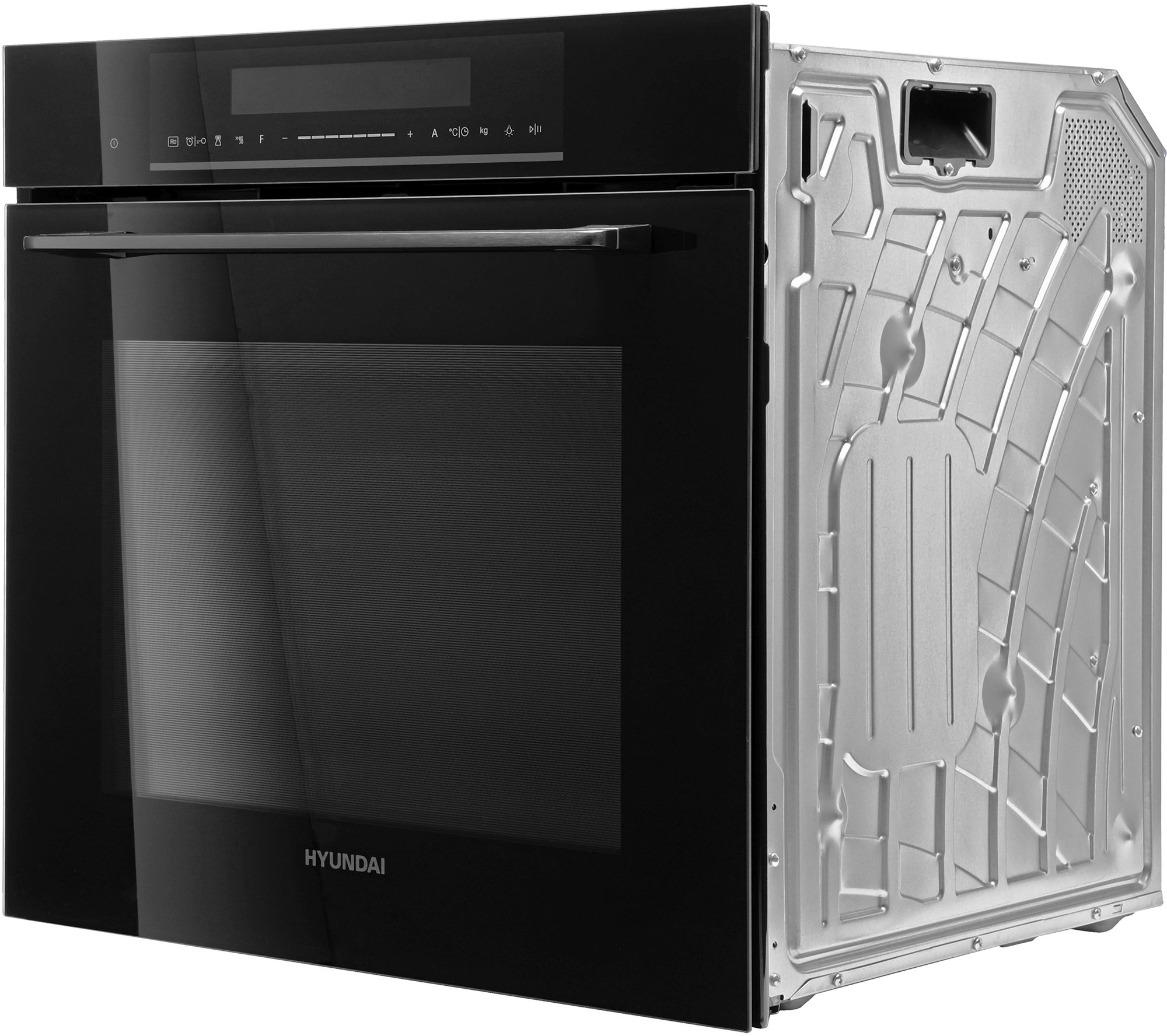 Духовой шкаф Hyundai HMEO 6780 BG черное стекло