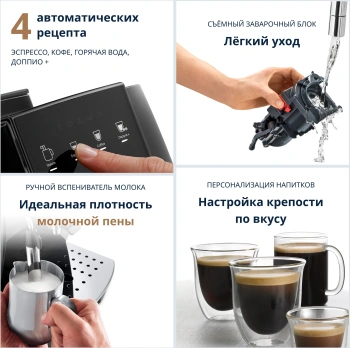 Кофемашина Delonghi Magnifica Start ECAM220.21.B черный (0132220077)