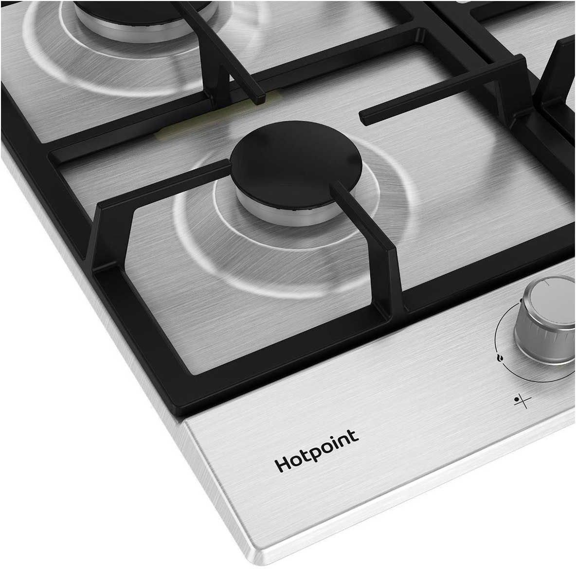 Газовая варочная поверхность Hotpoint HGMT 641 IX нержавеющая сталь (869891100150)