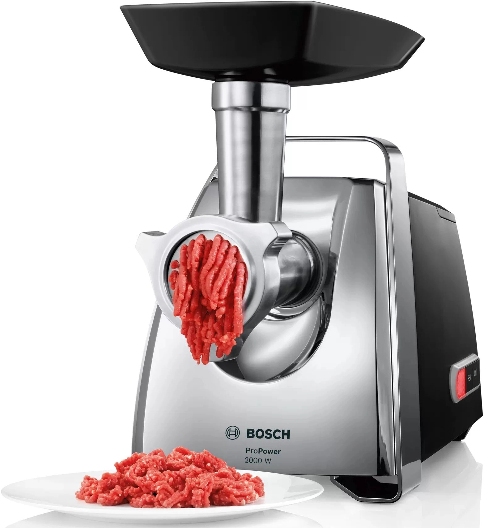 Мясорубка Bosch MFW67440 черный/серебристый
