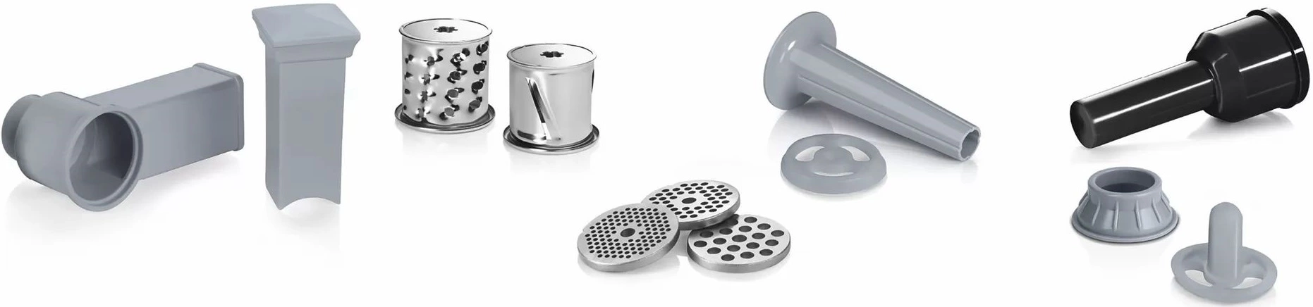 Мясорубка Bosch MFW67440 черный/серебристый