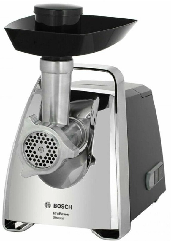 Мясорубка Bosch MFW67440 черный/серебристый
