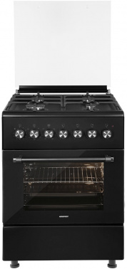 Плита комбинированная Nordfrost GE6064B черный, стеклянная крышка