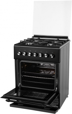 Плита комбинированная Nordfrost GE6064B черный, стеклянная крышка