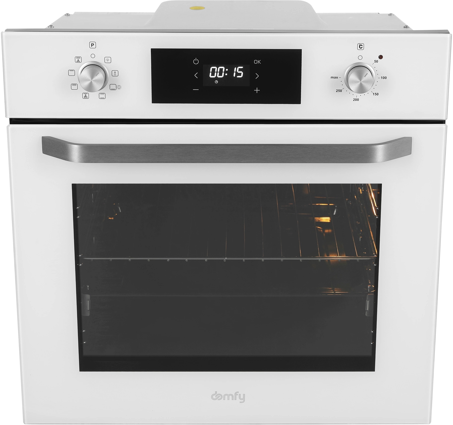 Духовой шкаф Domfy DM6642EO WG белый стекло