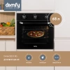 Духовой шкаф Domfy DM6632EO BG черное стекло