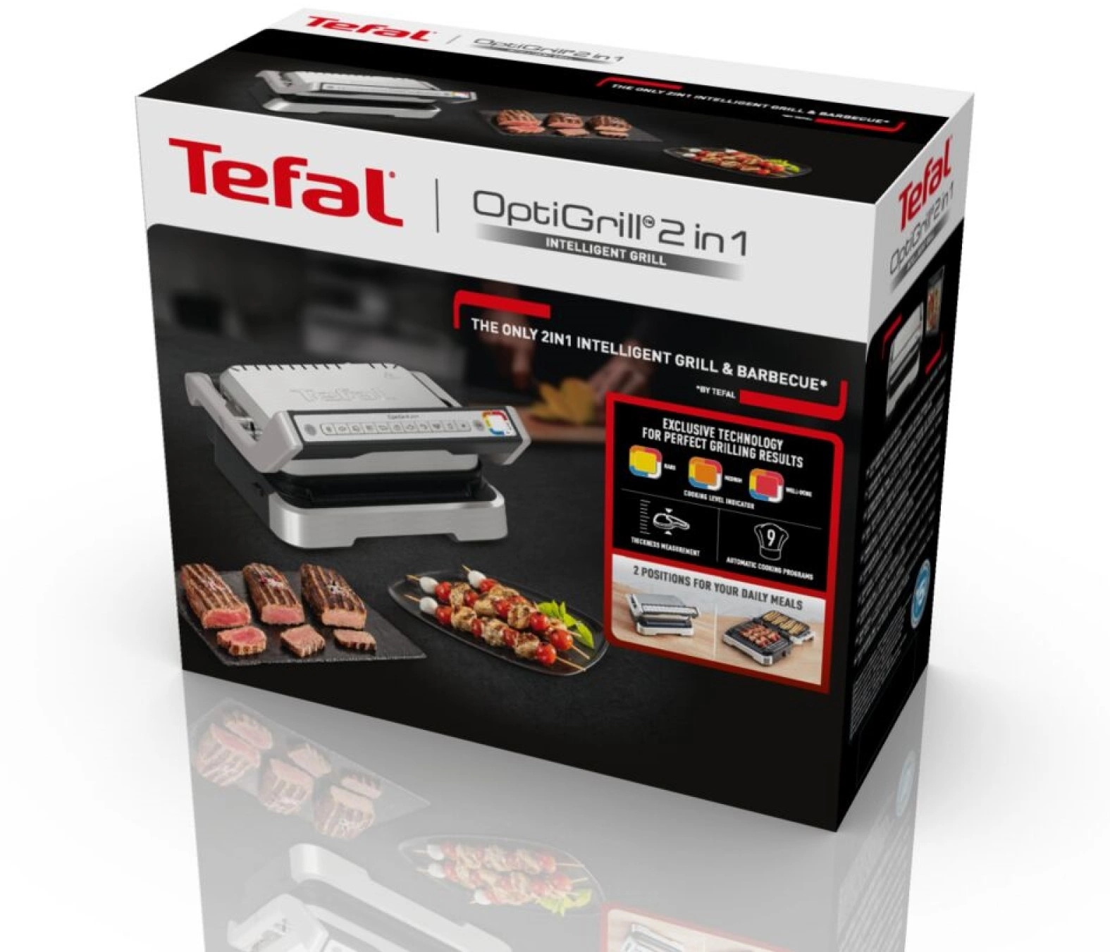 Электрогриль Tefal Optigrill GC772D30 серый/черный (7211004968)