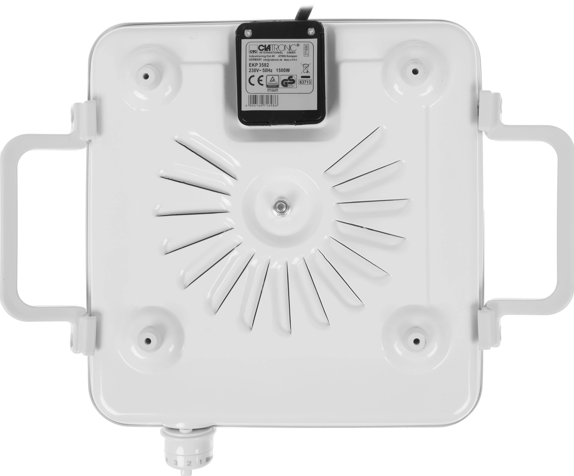 Плита Электрическая Clatronic EKP 3582 weiss белый (271698)