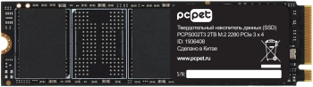 Твердотельный накопитель PC Pet 2048ГБ, M.2 2280, PCIe 3.0 x4, M.2 PCPS002T3